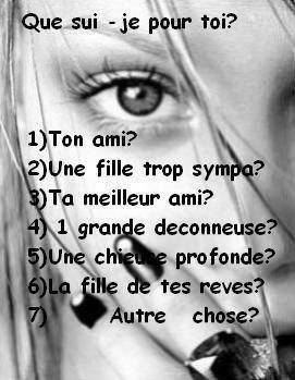 qui sui-je pour toi?